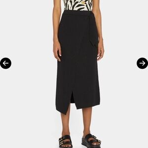 Nanushka helia wrap midi skirt